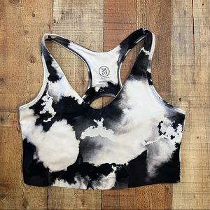 Sage sports bra/ cropped tank top Sz L